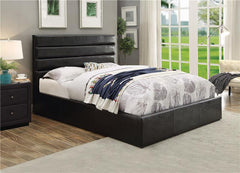 Riverbend Upholstered Full Storage Panel Bed Black - 300469F