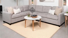 Georgina Upholstered Armless Chair Steel Beige - 551705