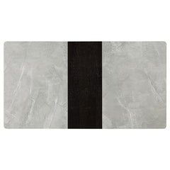 Mina Rectangular Dining Table Grey Ceramic and Sandy Black - 193831