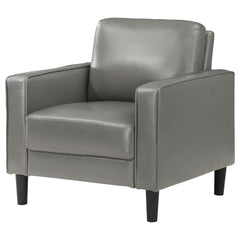 Ruth Upholstered Track Arm Accent Chair Grey - 508367