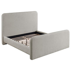 Wren Upholstered Eastern King Panel Bed Grey - 302052KE