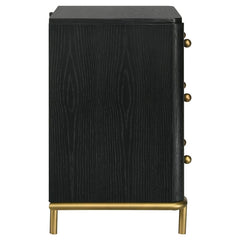 Arini 3-drawer Nightstand Black - 224332