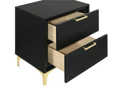 Kendall 5-piece Eastern King Bedroom Set Black - 301161KE-S5