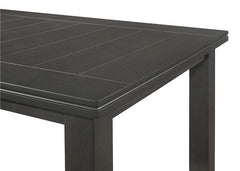 Dalila Rectangular Plank Top Dining Table Dark Grey - 102721GRY