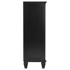Sandy Beach 5-drawer Chest Black - 201325
