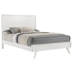 Janelle Wood Queen Panel Bed White - 223651Q