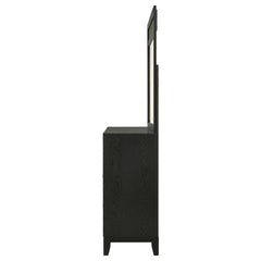 Valencia 6-drawer Dresser with Mirror Black - 223043M