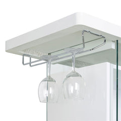Acosta Rectangular Bar Unit with Footrest and Glass Side Panels - 182632