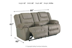 McCade Reclining Loveseat with Console - 1010494
