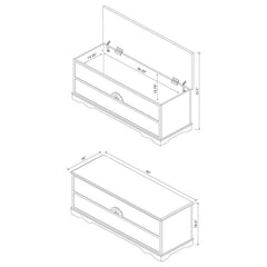 Paula Cedar Chest Warm Brown - 4694