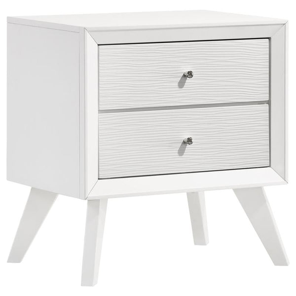 Janelle 2-drawer Nightstand White - 223652