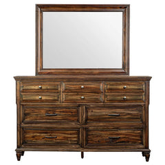 Avenue 8-drawer Dresser with Mirror Weathered Burnished Brown - 223033M