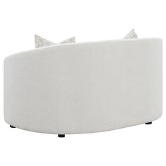 Rainn 2-piece Boucle Upholstered Sloped Arm Sofa Set Latte - 509171-S2