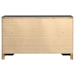 Miranda 7-drawer Dresser Black and Rhinestone - 206363