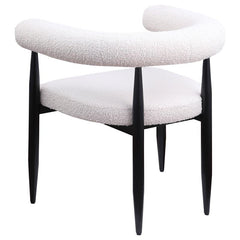 Camden 5-piece Round Dining Table Set Black and Cream - 105780-S5