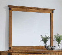 Brenner Rectangular Dresser Mirror Rustic Honey - 205264