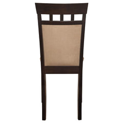 Gabriel Upholstered Side Chairs Cappuccino and Tan (Set of 2) - 100773