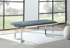 Beaufort Upholstered Tufted Bench Dark Grey - 109453
