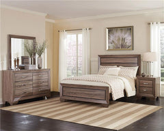 Kauffman 4-piece California King Bedroom Set Washed Taupe - 204191KW-S4