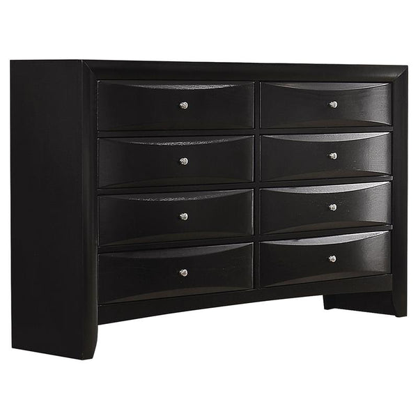 Briana Rectangular 8-drawer Dresser Black - 200703