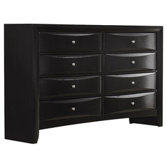 Briana Rectangular 8-drawer Dresser Black - 200703