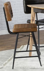 Partridge Upholstered Counter Height Stools with Footrest (Set of 2) - 110649
