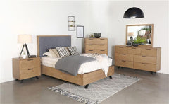 Taylor 7-drawer Dresser with Mirror Light Honey Brown - 223423M