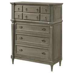 Alderwood 5-drawer Bedroom Chest French Grey - 223125