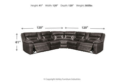 Kincord 3-Piece Power Reclining Sectional - 13104S5