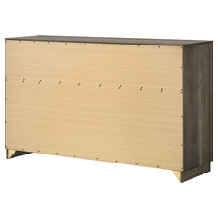 Janine 6-drawer Dresser Grey - 223553