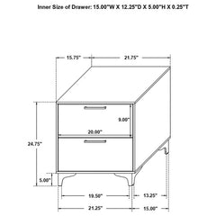 Kendall 4-piece Queen Bedroom Set White - 224401Q-S4
