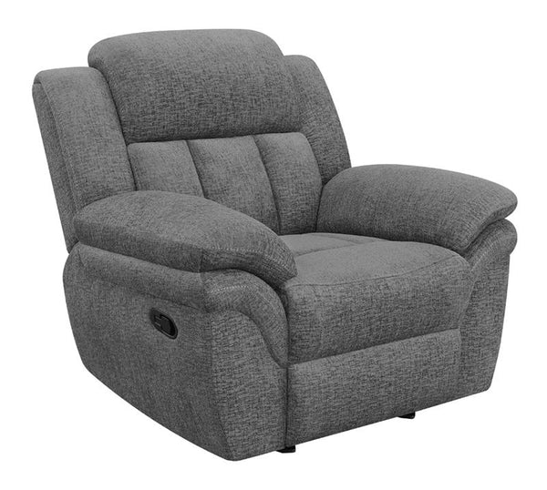 Bahrain Upholstered Glider Recliner Charcoal - 609543