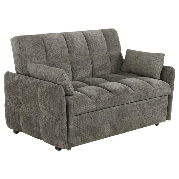 Cotswold Upholstered Convertible Sleeper Sofa Bed Dark Grey - 508308