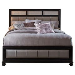 Barzini Wood Queen Panel Bed Black - 200891Q