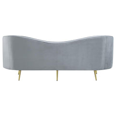 Sophia Upholstered Channel Tufted Sofa Grey - 506864