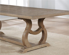 Brockway Rectangular Trestle Dining Set - 110291-S7