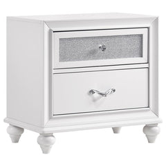Barzini 5-piece Queen Bedroom Set White - 300843Q-S5