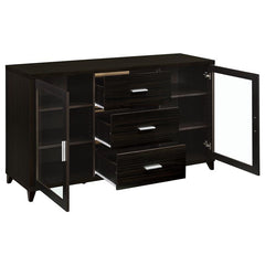 Lewes 2-door Engineered Wood 60" TV Stand Cappuccino - 700881