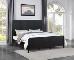Brookmead Wood California King Panel Bed Black - 224711KW