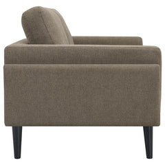 Rilynn 2-piece Upholstered Track Arm Sofa Set Brown - 509521-S2