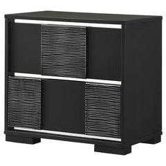 Blacktoft 2-drawer Nightstand Black - 207102