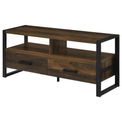 James 2-drawer Engineered Wood 48" TV Stand Dark Pine - 704281