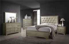 Beaumont 4-piece Eastern King Bedroom Set Champagne - 205291KE-S4