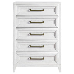 Marielle 5-drawer Bedroom Chest Distressed White - 224845