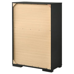 Blacktoft 5-drawer Chest Black - 207105