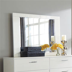 Felicity Rectangle Dresser Mirror Glossy White - 203504