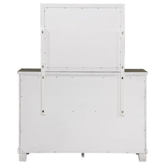 Lilith 7-drawer Dresser with Mirror Distressed White - 224473M