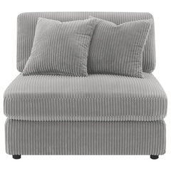 Blaine Upholstered Armless Chair Fog - 509997