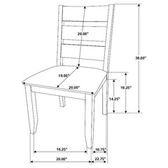 Alston 7-piece Rectangular Dining Set Knotty Nutmeg and Brown - 106381-S7