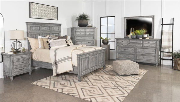 Avenue 8-drawer Dresser with Mirror Weathered Grey - 224033M